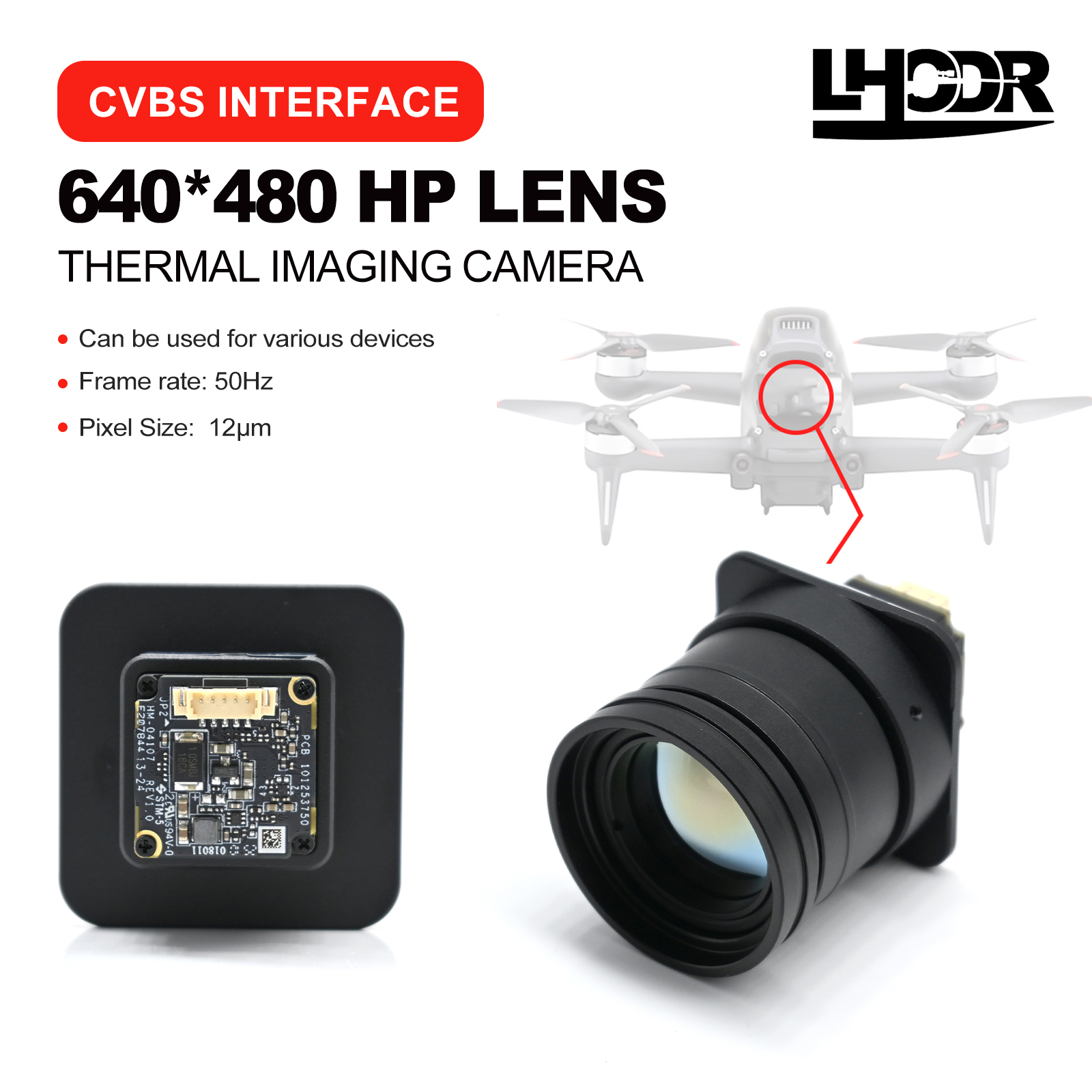 30mm 640x480 pix Drone thermal - Drone Kit Fpv avaliação e preço