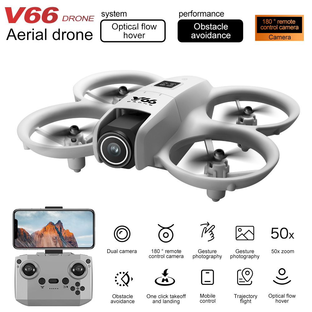 New V66 Mini Drone HD Camera 4 - Drone Kit Professional avaliação e preço
