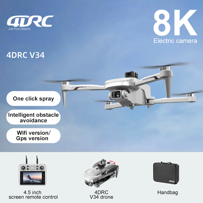 2025 New V34 Drone 8K Camera P - Drone Kit Professional avaliação e preço