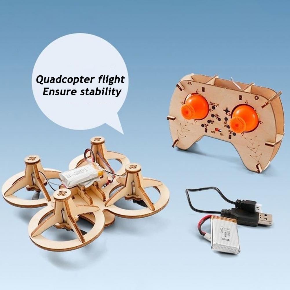 Rc Drone Toy Wooden Drone Puzz - Drone Kit Beginner avaliação e preço