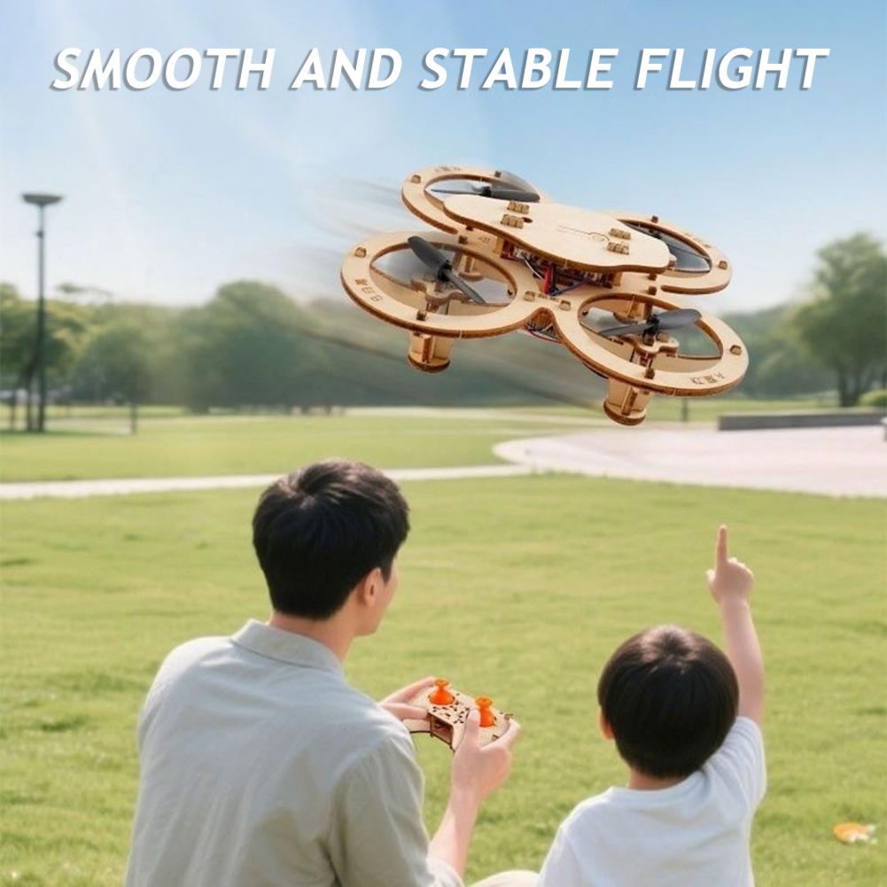 Rc Drone Toy Wooden Drone Puzz - Drone Kit Beginner avaliação e preço