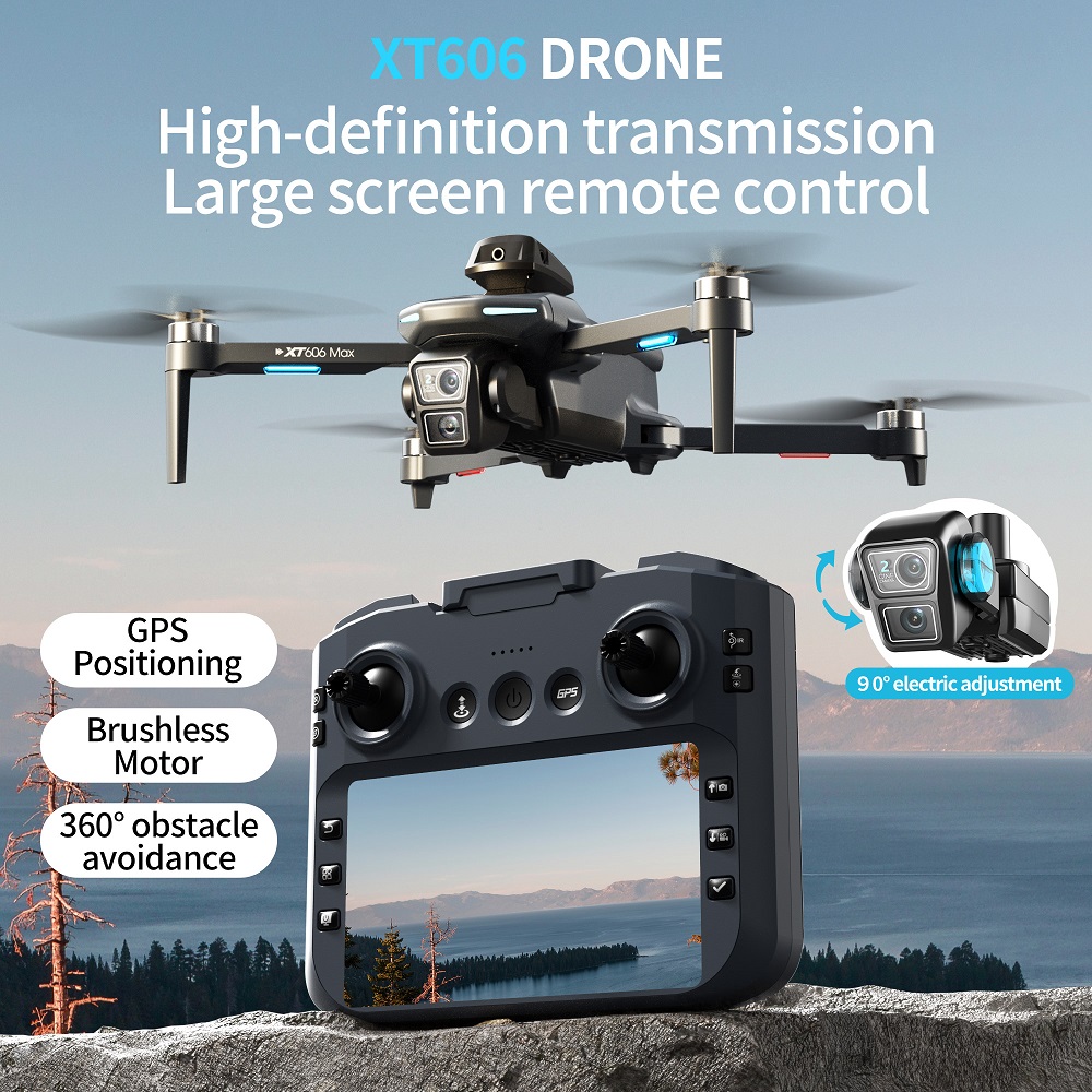XT606 MAX 3 battery Drone 4k 8 - Drone Kit Long Range avaliação e preço