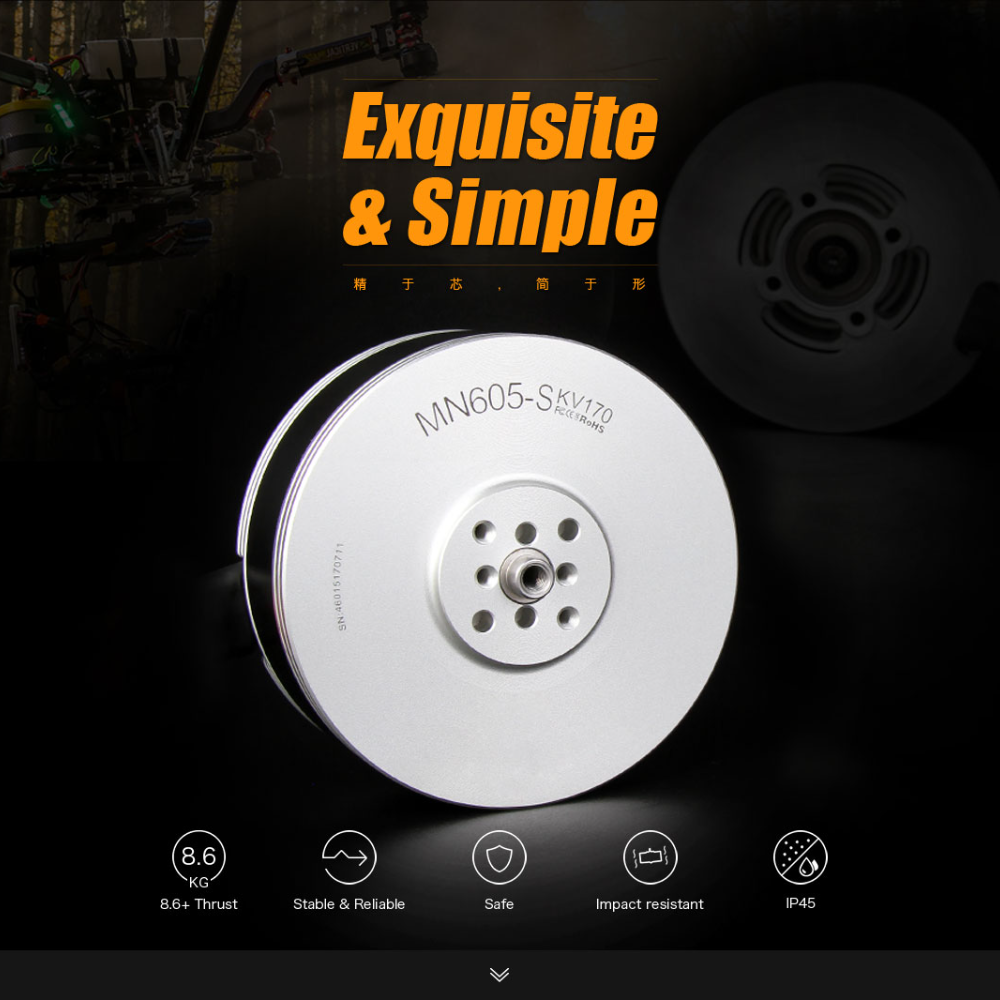 T-MOTOR 2PCS/SET Brushless Mot - Drone Kit Waterproof avaliação e preço