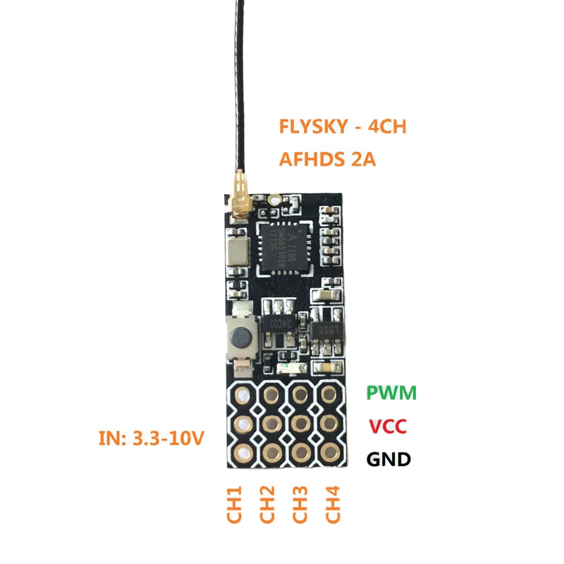 Flysky FS2A Mini Receiver 4CH  - Drone Kit Long Range avaliação e preço