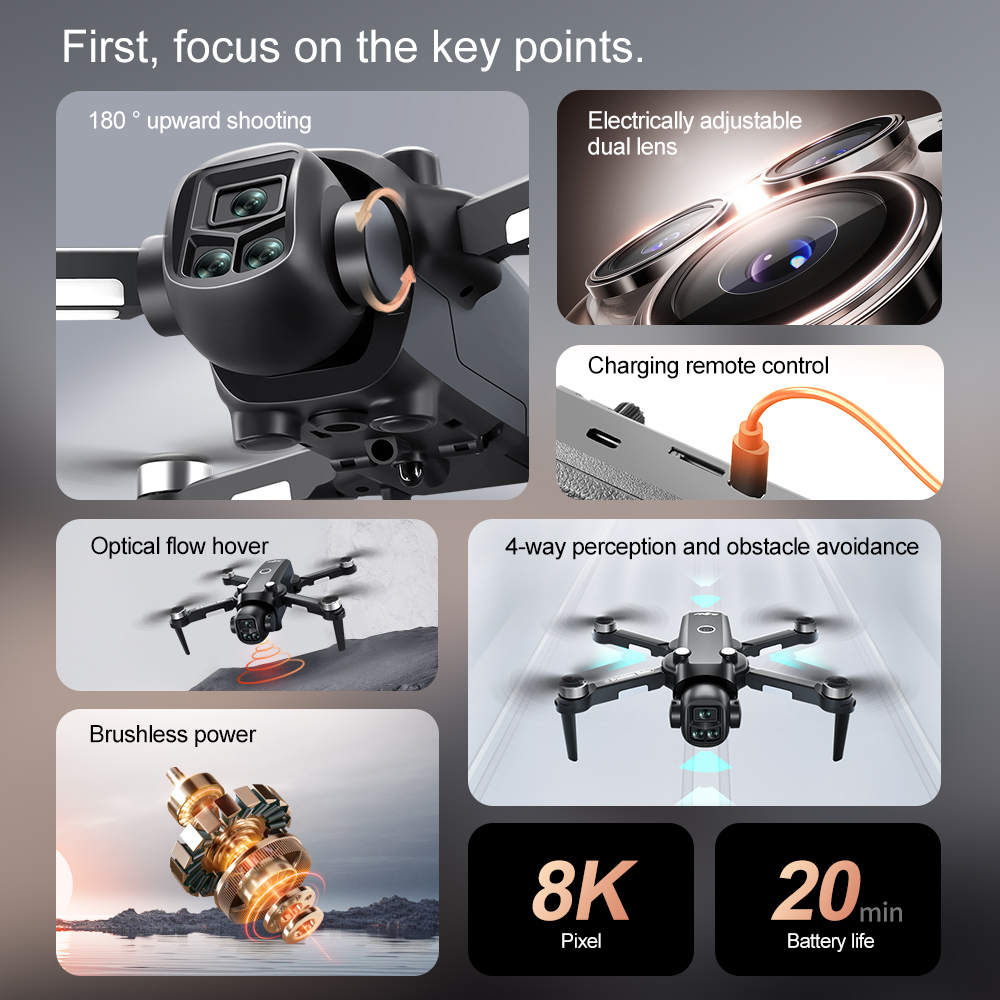 Lenovo V156 MAX 4K 8K Drone 5G - Drone Kit Long Range avaliação e preço