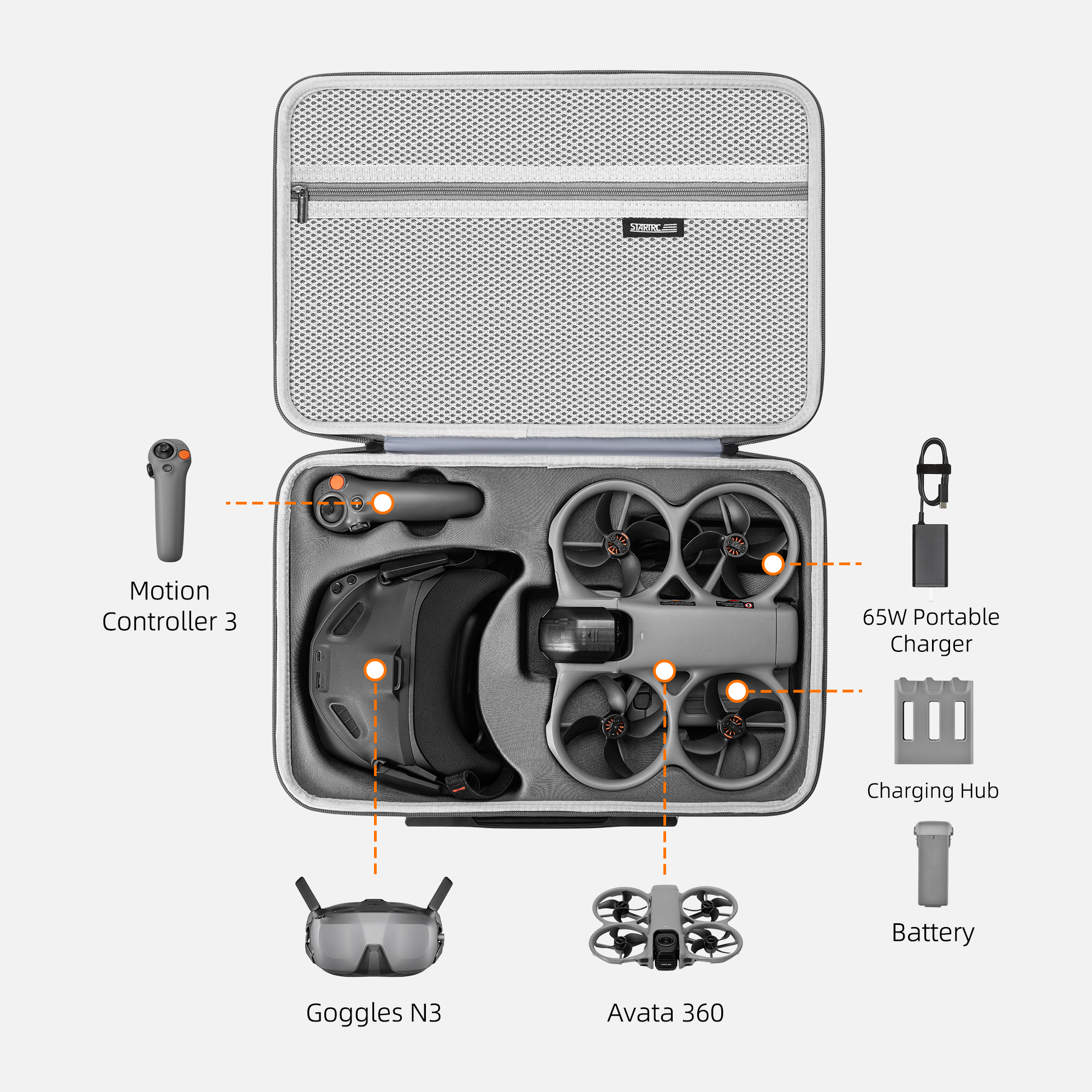 Portable Storage Bag For DJI A - Drone Kit Waterproof avaliação e preço