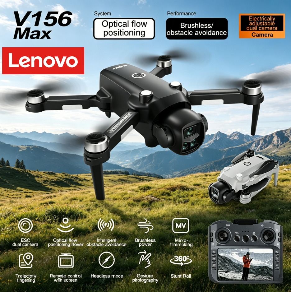 Lenovo V156 MAX 4K 8K Drone 5G - Drone Kit Long Range avaliação e preço