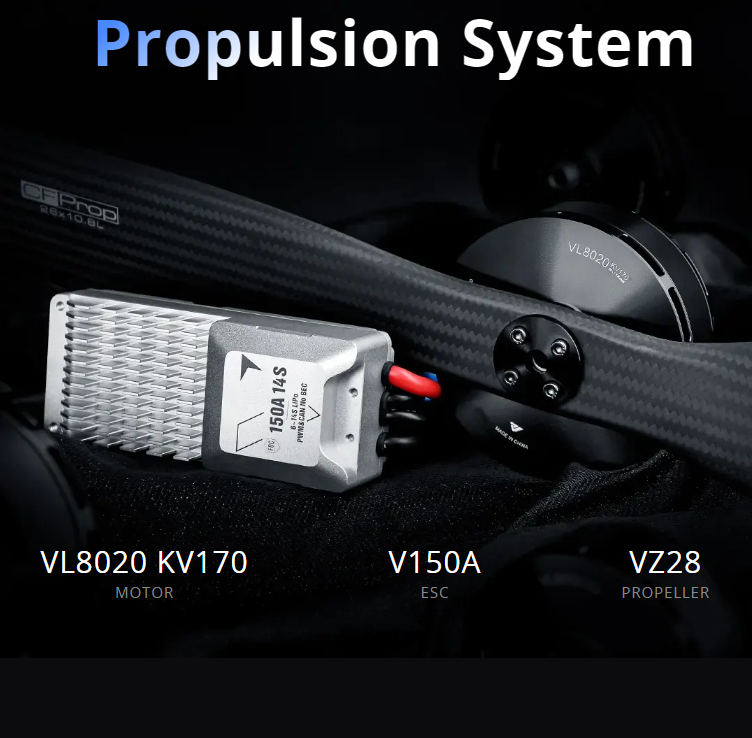 T-MOTOR VL8020 KV170 12S 20kg/ - Drone Kit Vtol avaliação e preço